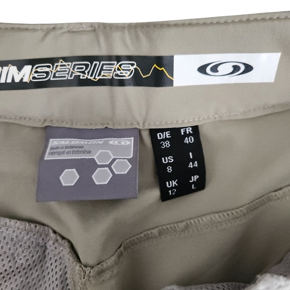 SALOMON Wayfarer Capri Hiking Pants beige size 8 - Picture 8 of 16